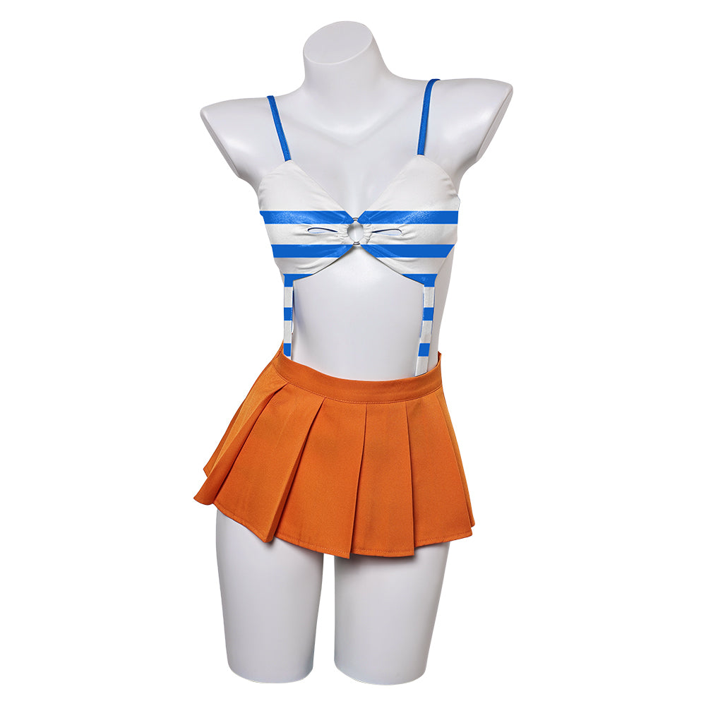 One Piece Nami einteilige Bademode Sommer 2tlg. Badeanzug