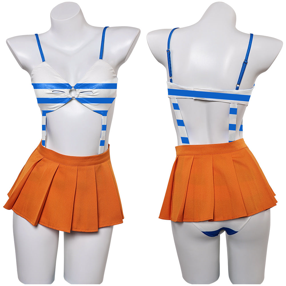 One Piece Nami einteilige Bademode Sommer 2tlg. Badeanzug