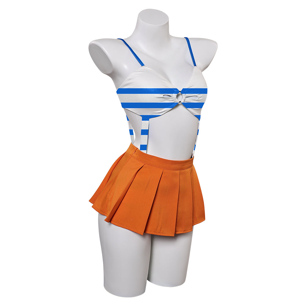 One Piece Nami einteilige Bademode Sommer 2tlg. Badeanzug