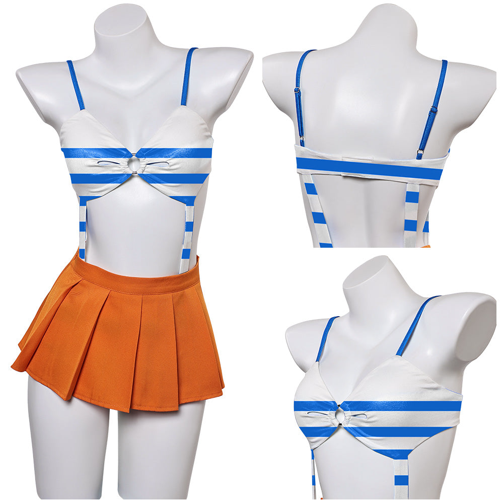 One Piece Nami einteilige Bademode Sommer 2tlg. Badeanzug