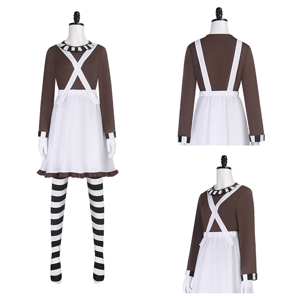 Oompa-Loompa Outfit Willy Wonka Charlie und die Schokoladenfabrik Oompa-Loompa Cosplay Kostüm