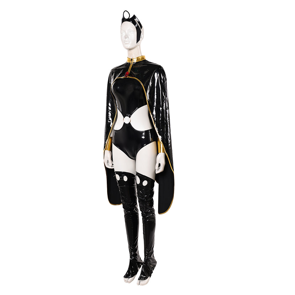 Ororo Munroe schwarz Jumpsuit X-Men '97 Storm Cosplay Kostüm