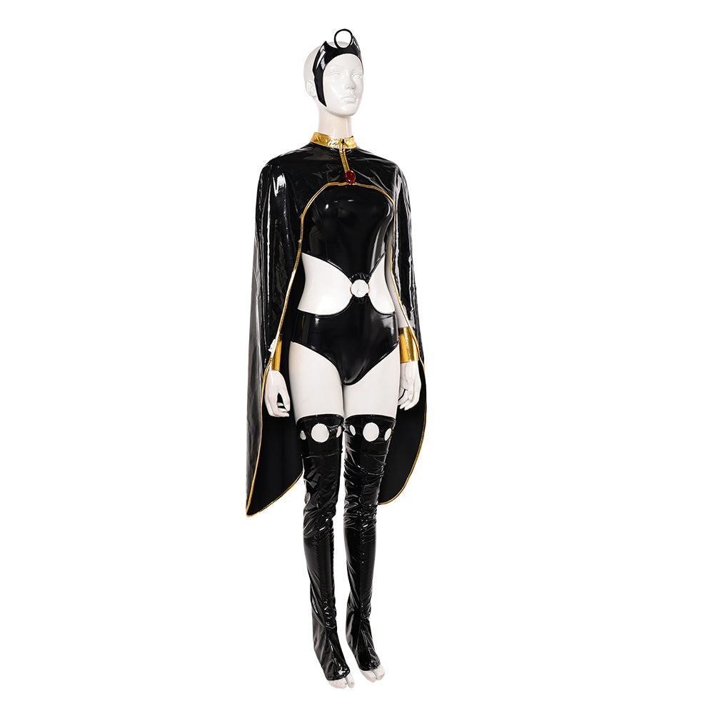Ororo Munroe schwarz Jumpsuit X-Men '97 Storm Cosplay Kostüm