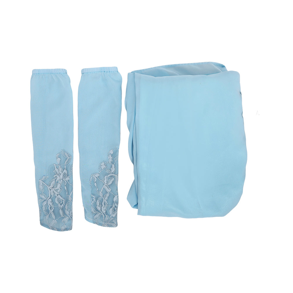 Padme Amidala Aqua georgette nightgown Kleid Cosplay Kostüm