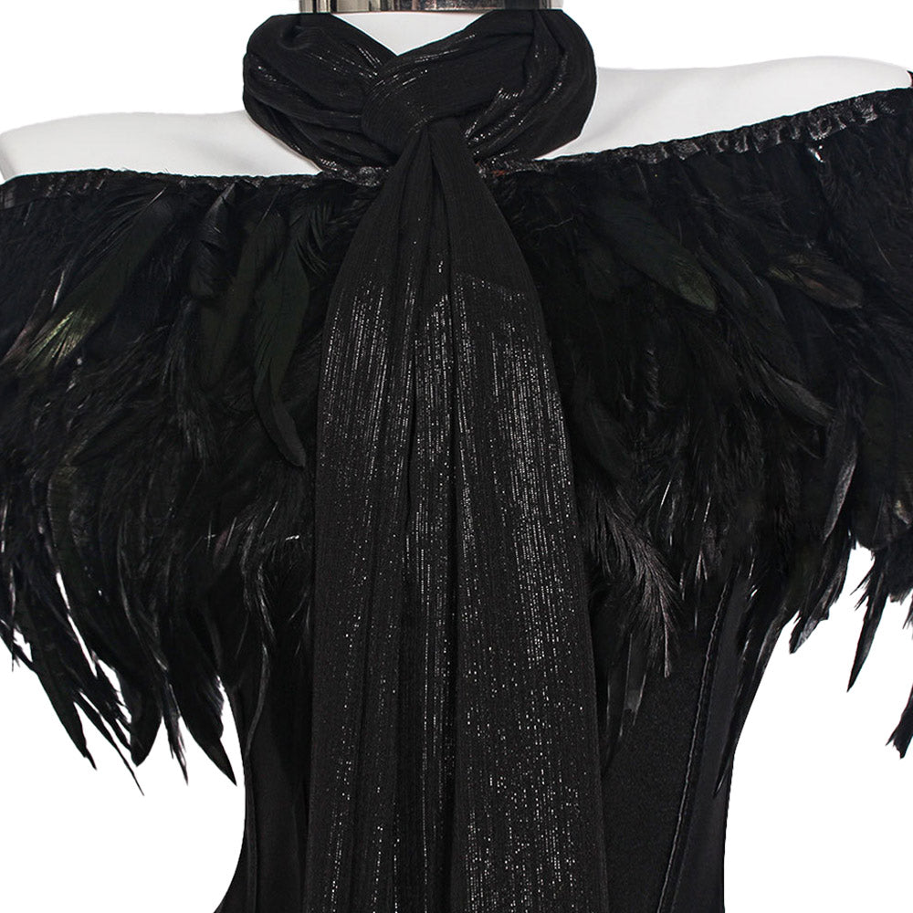 Padme Amidala schwarz Krosett Kleid Cosplay Kostüm