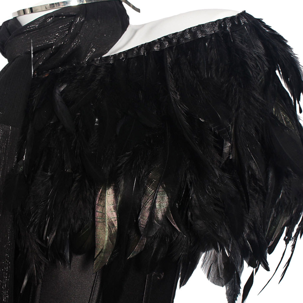 Padme Amidala schwarz Krosett Kleid Cosplay Kostüm