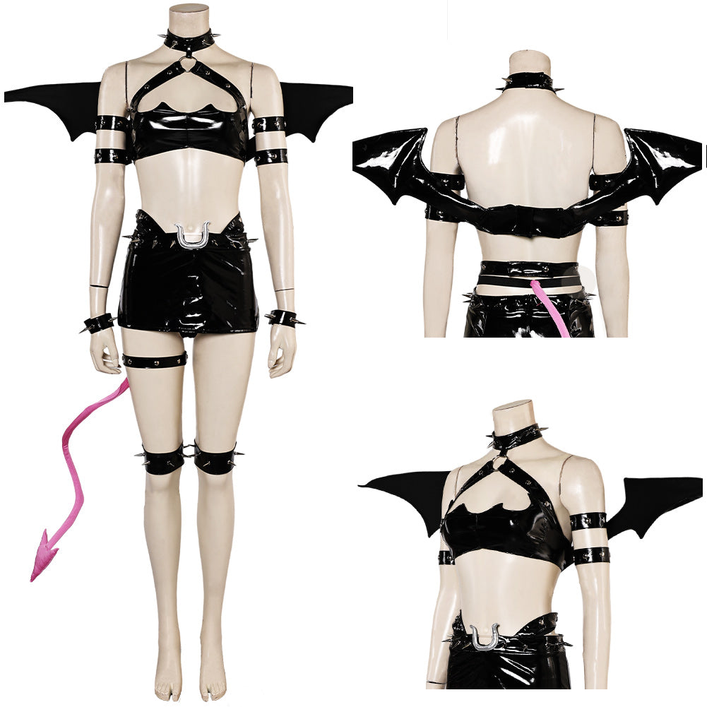 Panty & Stocking with Garterbelt Scanty Demon Cosplay Kostüm Set