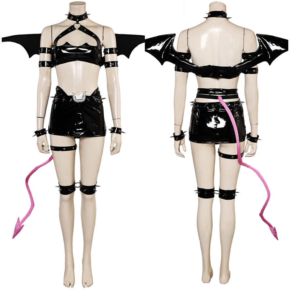 Panty & Stocking with Garterbelt Scanty Demon Cosplay Kostüm Set