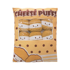 Plüschtiere Cartoon weiche Plüschpuppen Maskottchen Geburtstag Weihnachten Geschenk Puff Snack Tasche Kissen