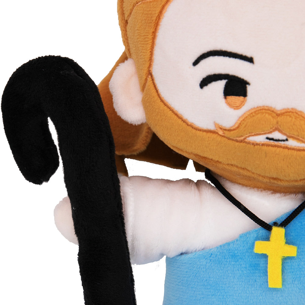 Plüschtiere Cartoon weiche Plüschpuppen Maskottchen Geburtstag Weihnachtsgeschenk Blau Jesus