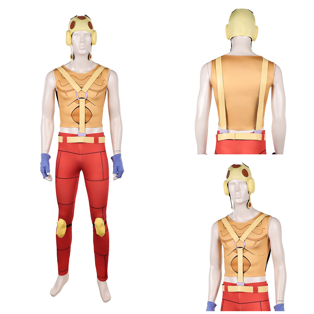 Pocoloco Kostüm Set Jojo's Bizarre Adventure Steel Ball Run Pocoloco Cosplay Outfit
