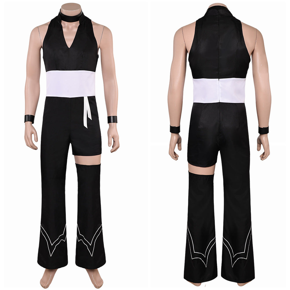 Polyurethane schwarz Kostüm Set Panty & Stocking with Garterbelt Polyurethane Outfits
