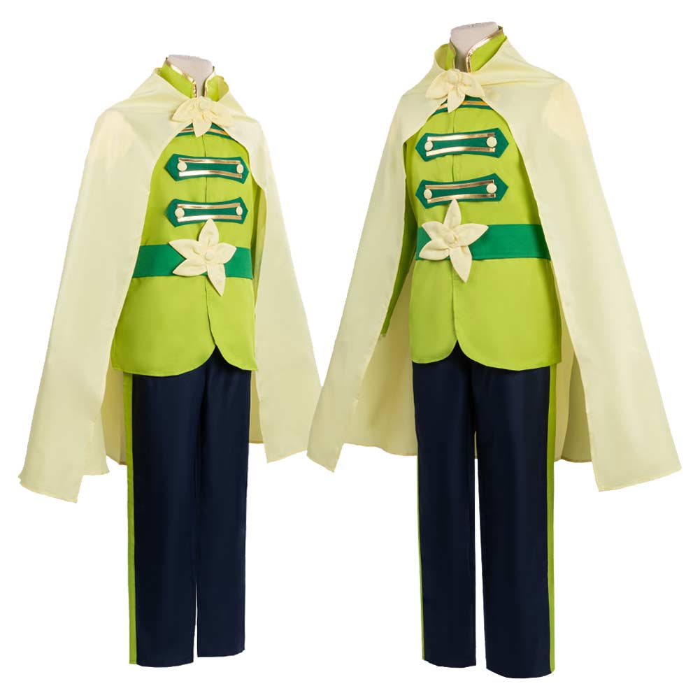 Prince Naveen grün Kostüm Set The Princess and the Frog Prince Naveen Cosplay Outfit  