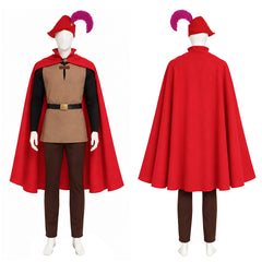 Prince Phillip rot Kostüm Set Sleeping Beauty Prince Phillip Cosplay Outfit