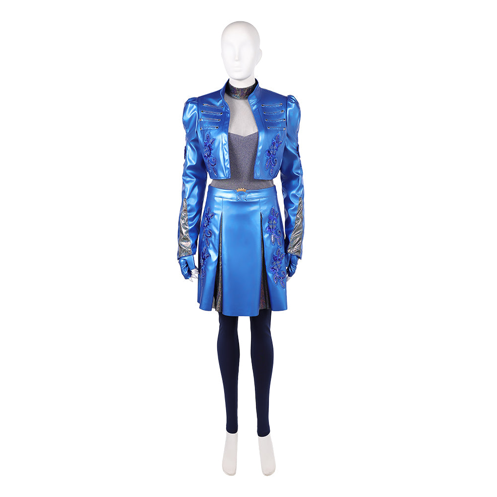 Princess Chloe Charming blau Kostüm Set Descendants: Wicked Wonderland Chloe Cosplay Outfit