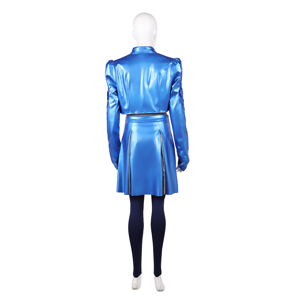 Princess Chloe Charming blau Kostüm Set Descendants: Wicked Wonderland Chloe Cosplay Outfit
