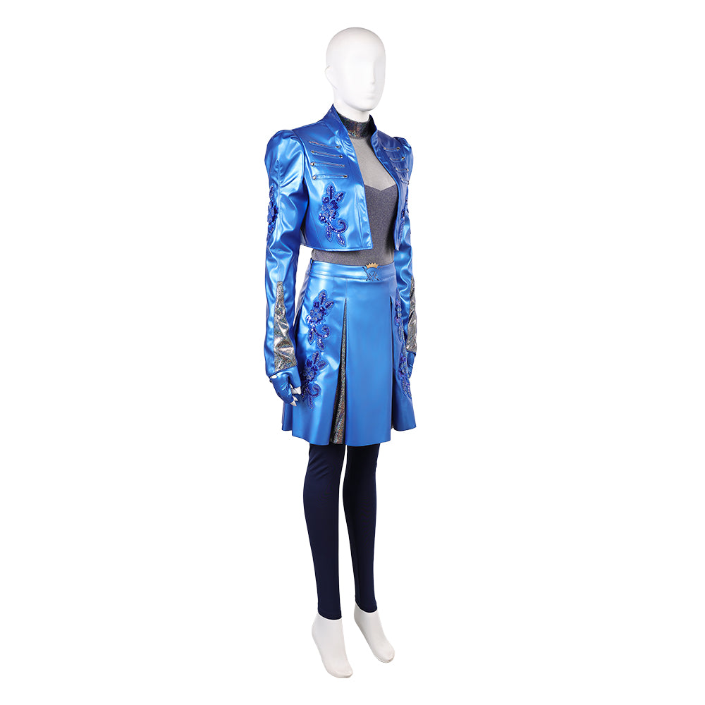 Princess Chloe Charming blau Kostüm Set Descendants: Wicked Wonderland Chloe Cosplay Outfit