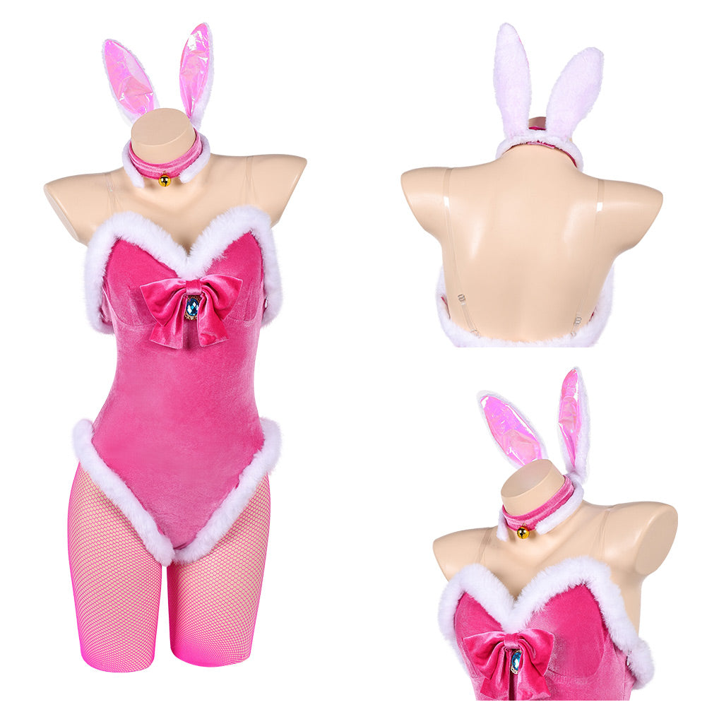 Prinzessin Peach rosa Bunny Girl Outfit Super Mario Peach Cosplay Kostüm
