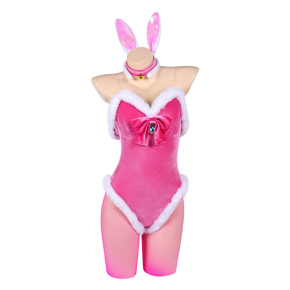 Prinzessin Peach rosa Bunny Girl Outfit Super Mario Peach Cosplay Kostüm