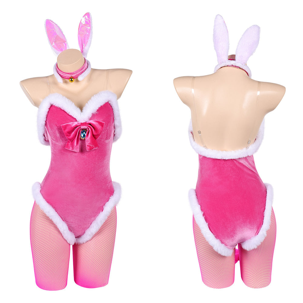 Prinzessin Peach rosa Bunny Girl Outfit Super Mario Peach Cosplay Kostüm