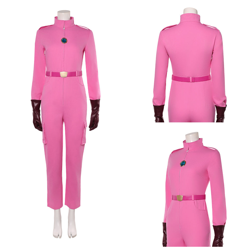 Prinzessin Peach rosa Jumpsuit Der Super Mario Galaxy Film Cosplay Kostüm
