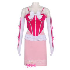 Prinzessin Peach rosa Kleid Super Mario Peach Damen Cosplay Kostüm 