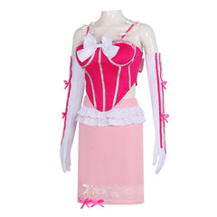 Prinzessin Peach rosa Kleid Super Mario Peach Damen Cosplay Kostüm 