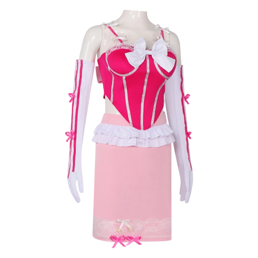 Prinzessin Peach rosa Kleid Super Mario Peach Damen Cosplay Kostüm 