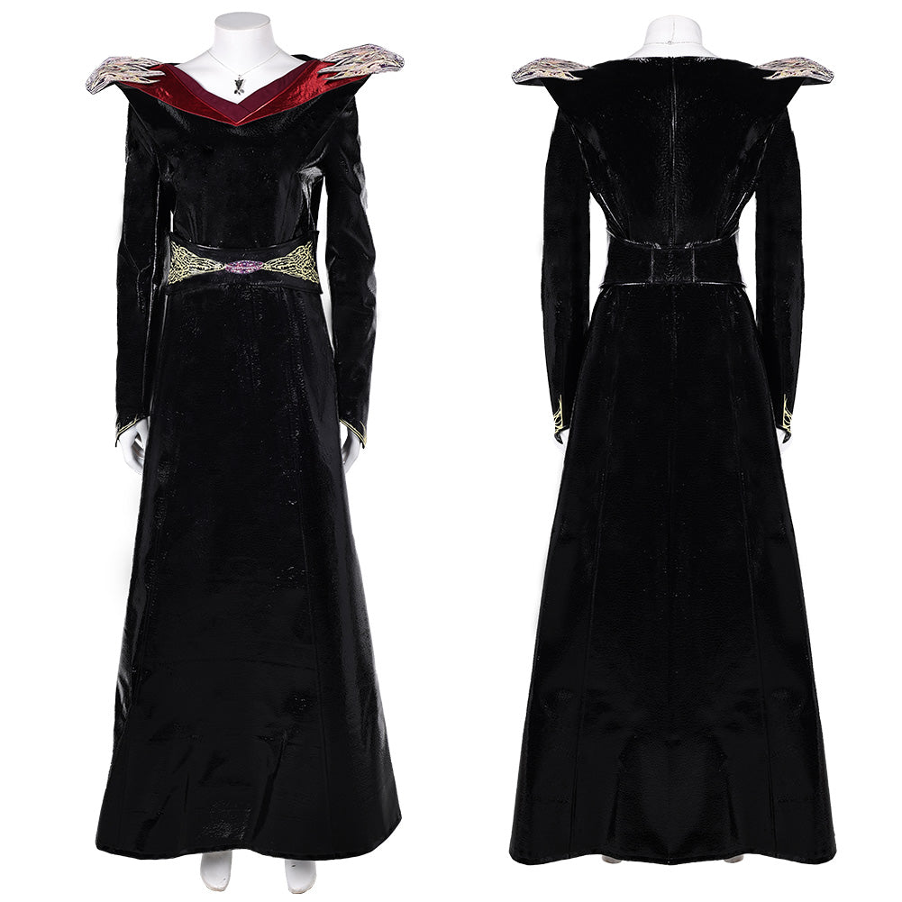 Prinzessin Rhaenys Targaryen schwarz Kleid House of the Dragon Kostüm Set 