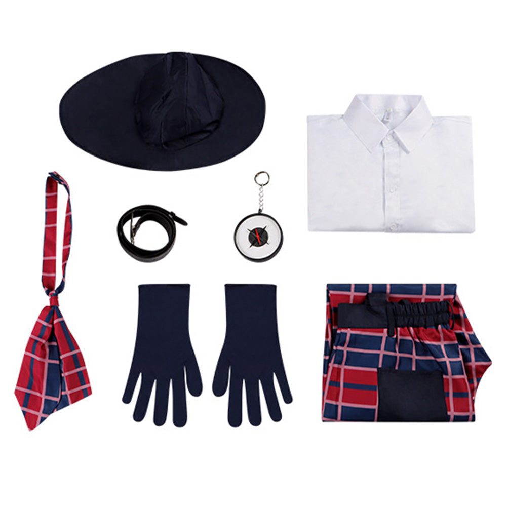Pro​spector rot Kostüm Set Identity V Prospector Cosplay Outfit