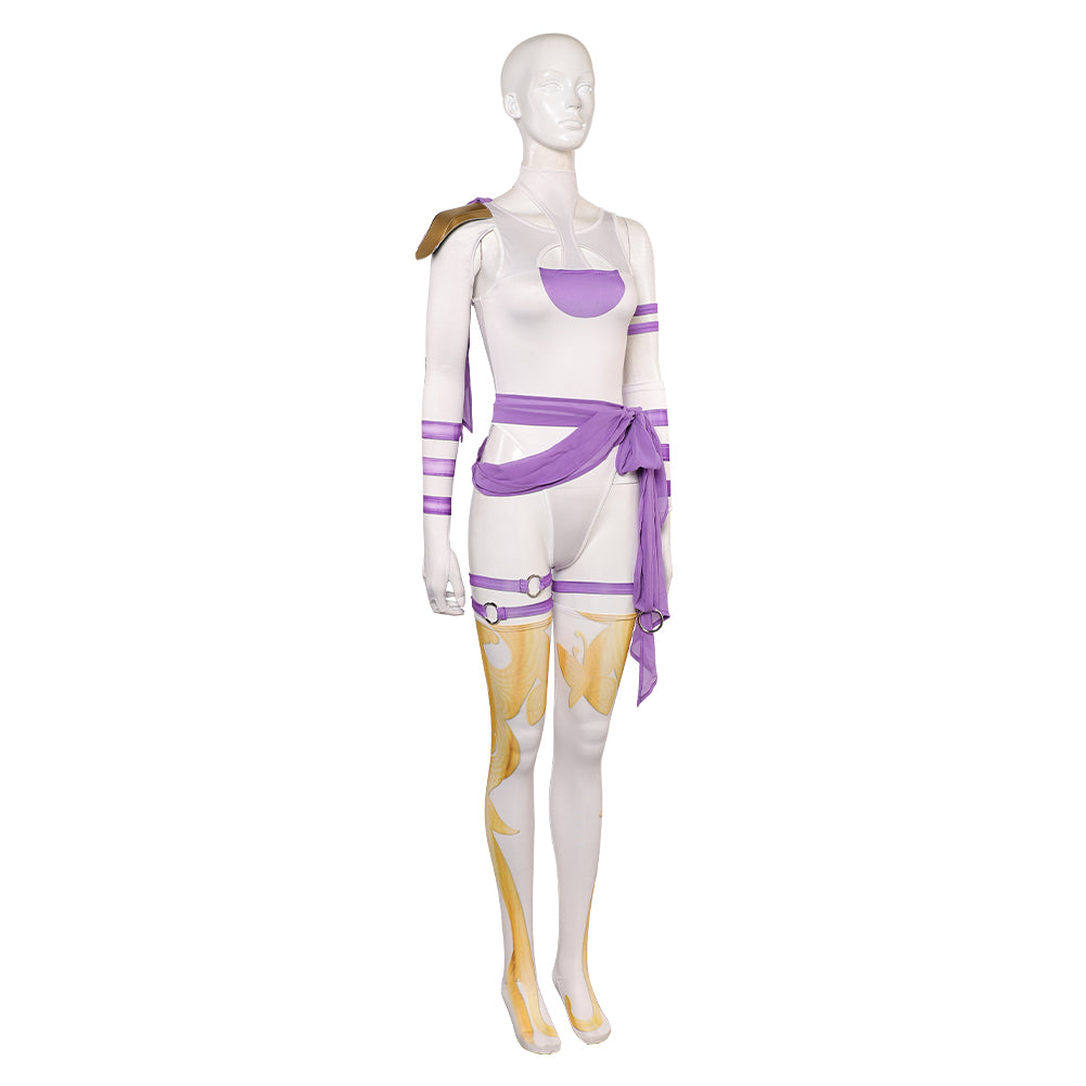 Psylocke M-Rivals lila Kostüm Set Psylocke Cosplay Outfits