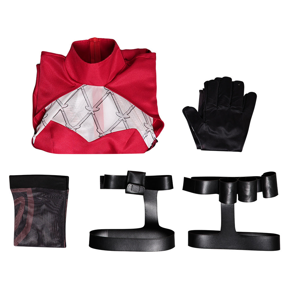 Psylocke rot Kostüm Cosplay Outfits