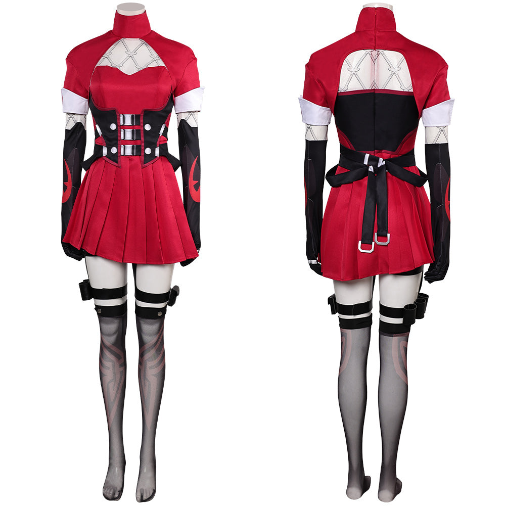 Psylocke rot Kostüm Cosplay Outfits