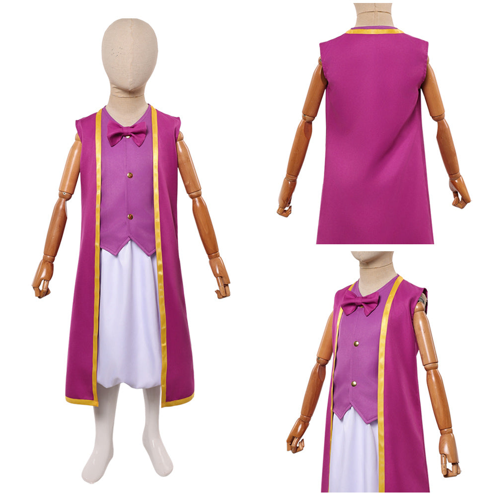 Purple Council Toad Kinder Kostüm The Super Mario Bros. Movie Cosplay Outfit