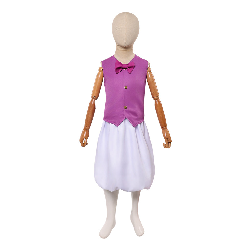 Purple Council Toad Kinder Kostüm The Super Mario Bros. Movie Cosplay Outfit