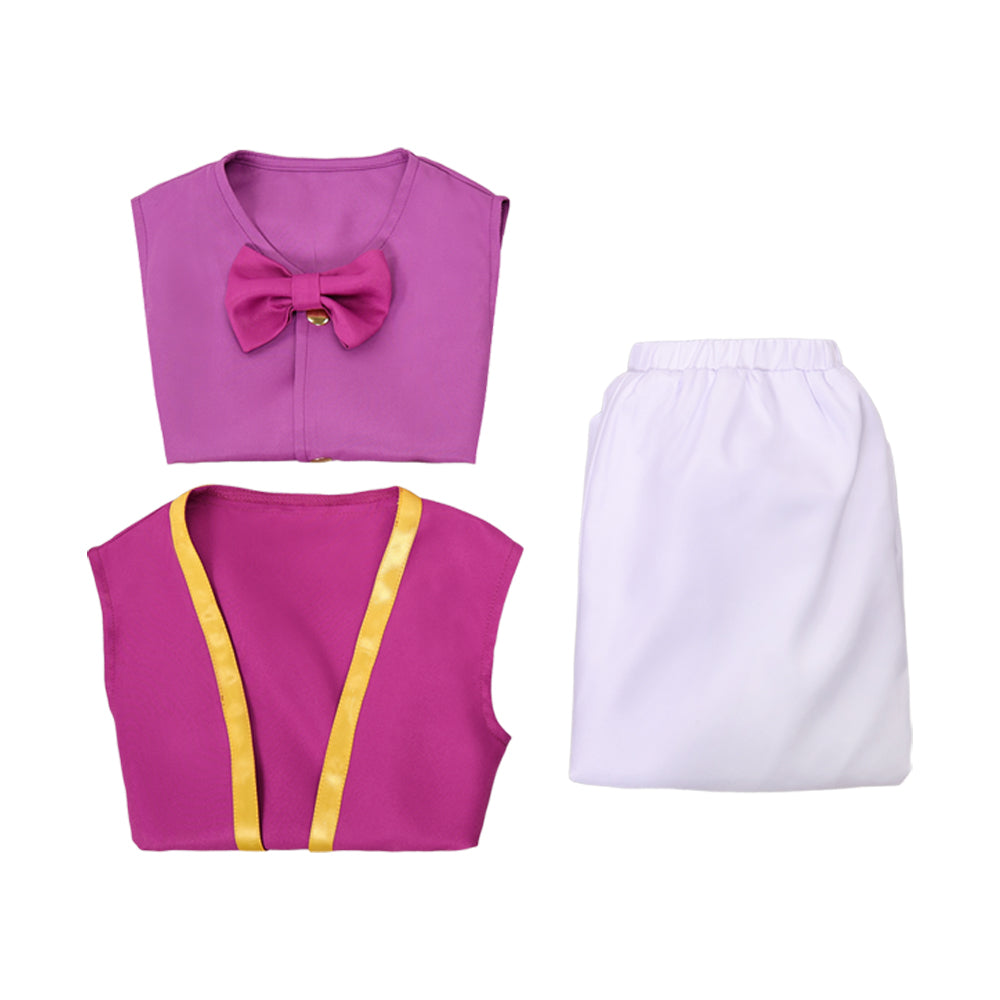 Purple Council Toad Kinder Kostüm The Super Mario Bros. Movie Cosplay Outfit