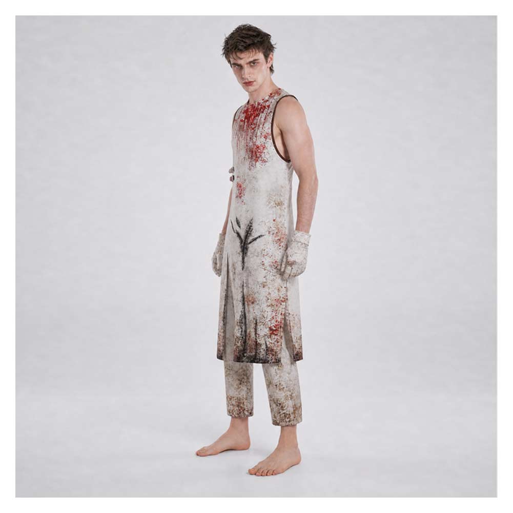 Pyramid Head weiß Kostüm Set Silent Hill 2 Remake Red Pyramid Thing Cosplay Outfit
