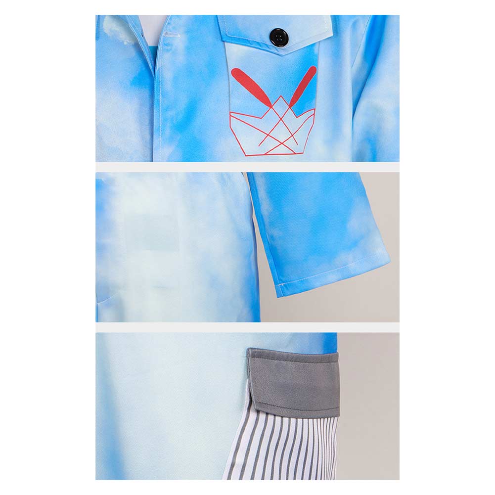 Red blau Kostüm Set für Kinder Jungen Descendants: Wicked Wonderland Red Cosplay Outfit
