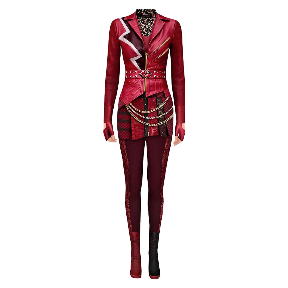 Red rot Descendants: Wicked Wonderland Kostüm Set  Red Cosplay Outfit