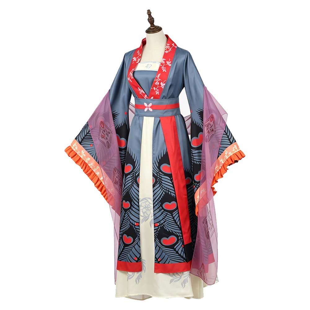 Reirin Kou Hanfu Though I Am an Inept Villainess Reirin Cosplay Kostüm