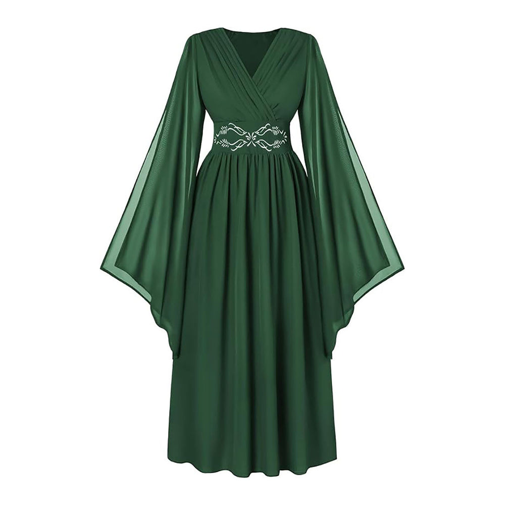 Renaissancerobe Mittelalterkleid  Hexe Renaissance Gewand Halloween Karneval Kostüm