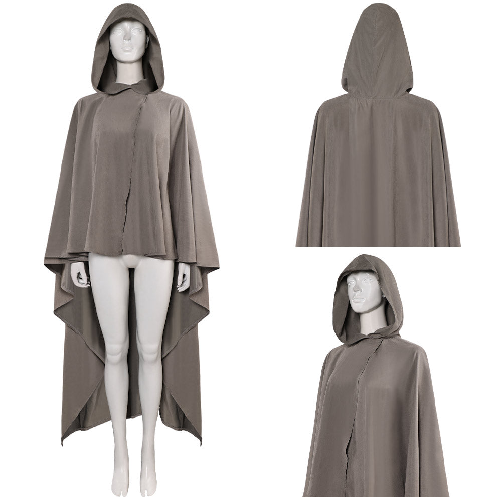 Rey grau Umhang Set Krieg der Sterne Rey Cosplay Outfits