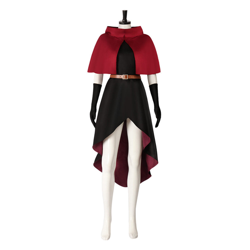 Rinsha Fana rot Kostüm Set Delicious in Dungeon Rin Cosplay Outfits