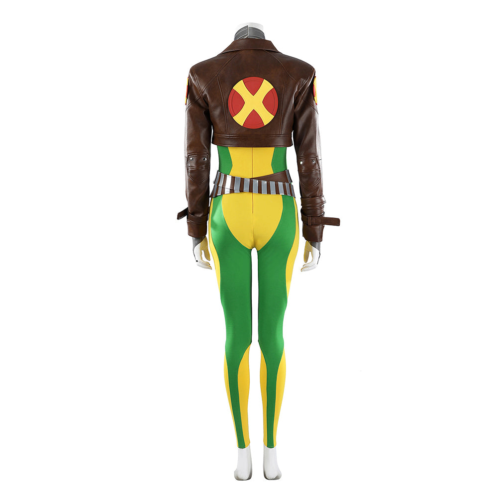 Rogue grün gelb Kostüm Set X-men Rogue Cosplay Outfit
