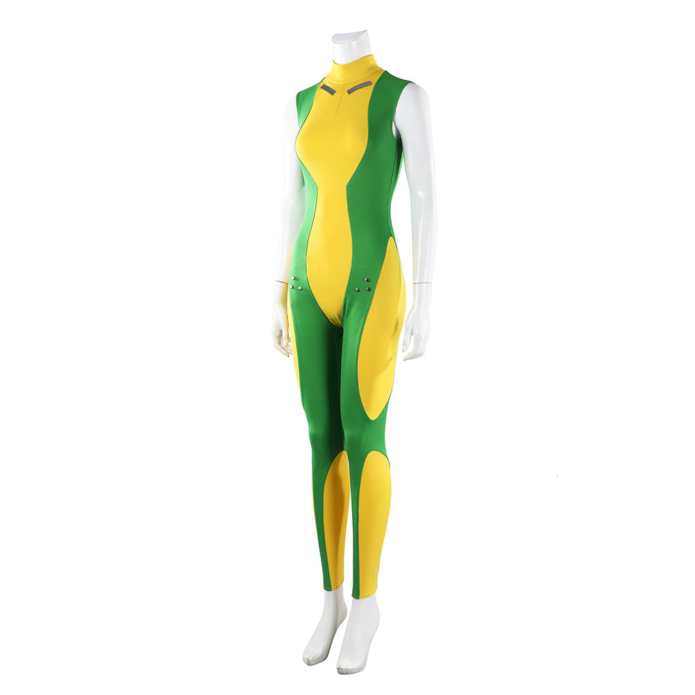 Rogue grün gelb Kostüm Set X-men Rogue Cosplay Outfit