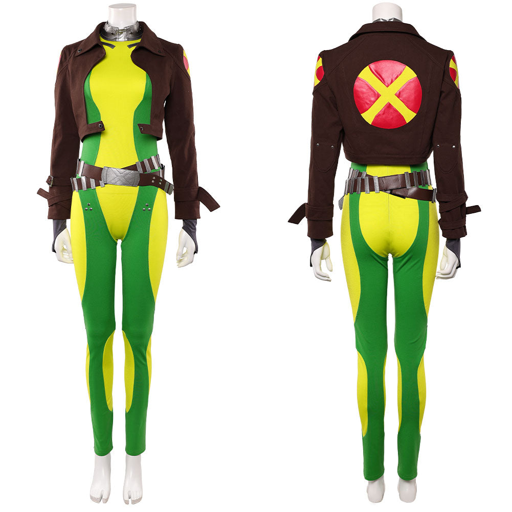 Rogue Marvel Rivals Mrs. X gelb Jumpsuit Cosplay Kostüm