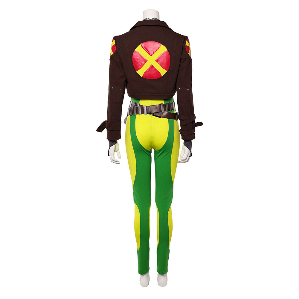 Rogue Marvel Rivals Mrs. X gelb Jumpsuit Cosplay Kostüm