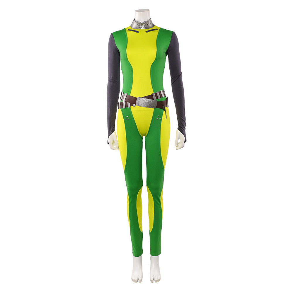 Rogue Marvel Rivals Mrs. X gelb Jumpsuit Cosplay Kostüm