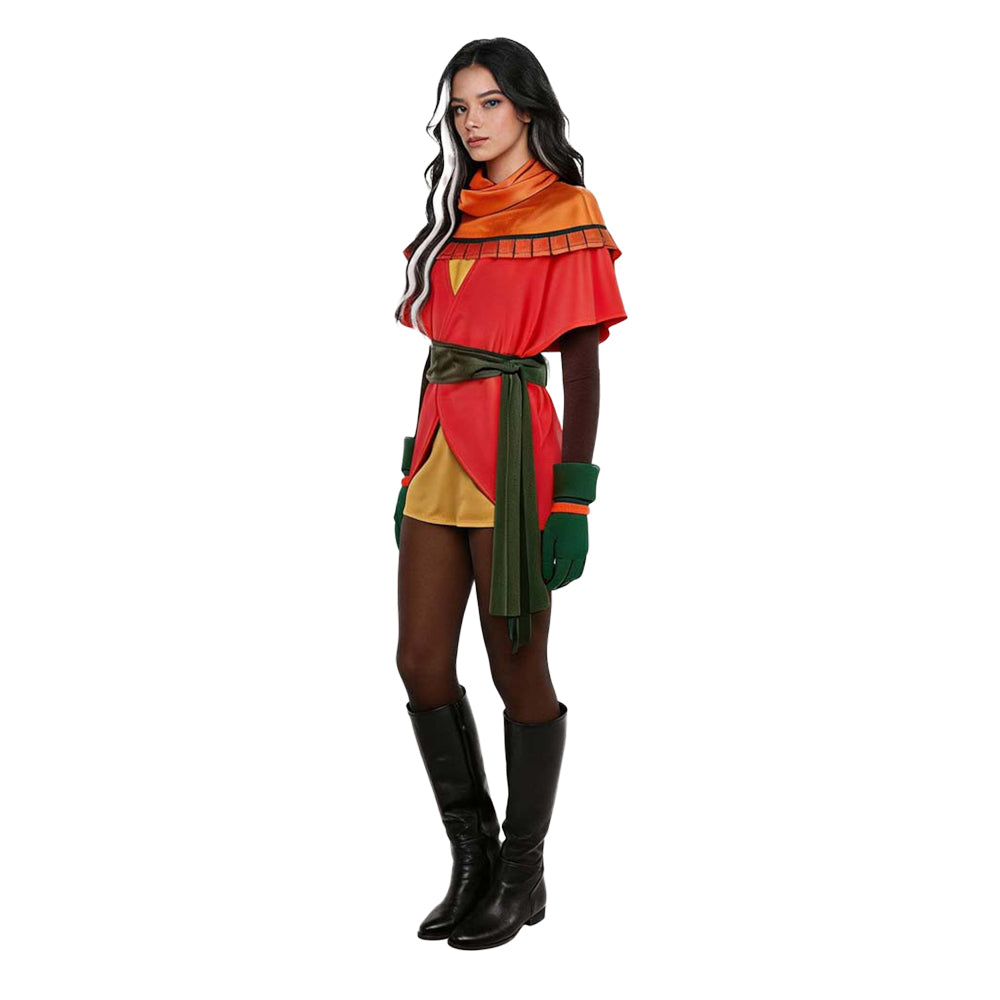 Rogue rot Kostüm Set X-Men '97 Rogue Cosplay Outfit