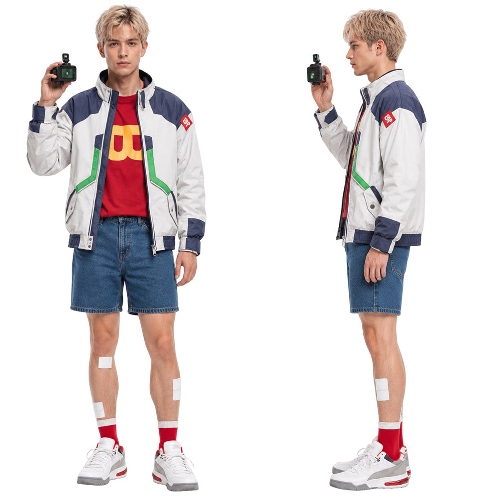 Roman Carax beige Kostüm Set Cyberpunk: Edgerunners 2 Roman Carax Cosplay Outfit